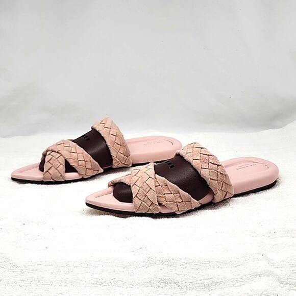RAG & BONE LEWIS LEATHER WOVEN SUEDE SANDALS LADIES SIZE 37.5 NWOB